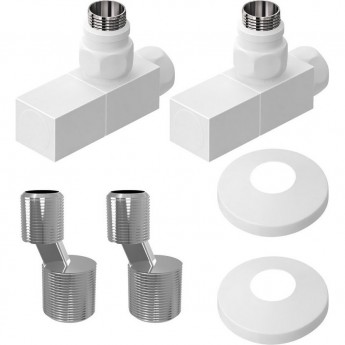 Комплект подключения LEMARK LM03412SW с квадратными вентилями, белый Комплект подключения LEMARK LM03412SW с квадратными вентилями, белый