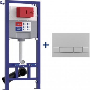 Сет: Инсталляция LEMARK PENEDA EXPERT + кнопка смыва BIT хром матовый Сет: Инсталляция LEMARK PENEDA EXPERT + кнопка смыва BIT хром матовый